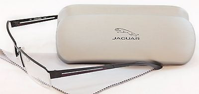 Jaguar Eyeglasses Frame 33542-610 Black Red Accent Metal Germany Made 56-18-135 - Frame Bay