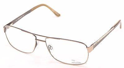 Jaguar Eyeglasses Frame 33068 854 Gold Gray Metal High Quality Germany 60-15-145 - Frame Bay