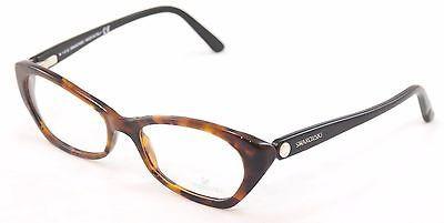 Swarovski Eyeglasses Frame Sydney SW5067 052 Dark Havana Plastic Italy 54-17-135 - Frame Bay