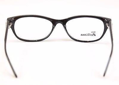 John Galliano Eyeglasses Frame JG5003 005 Plastic Black Over Newspaper Italy - Frame Bay