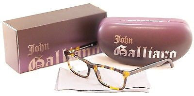 John Galliano Eyeglasses Frame JG5012 052 Plastic Black Tortoise Italy 53-18-140 - Frame Bay