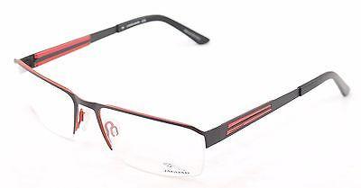 Jaguar Eyeglasses Frame 33556 824 Black Red Metal Germany Made 57-17-135 - Frame Bay