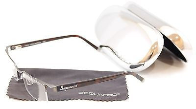 Dsquared2 Eyeglasses Frame DQ5069 091 Brown Metal Plastic High Quality 53-18-140 - Frame Bay