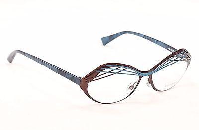 Alain Mikli Eyeglasses AL1290 MO4Z Brown Blue Metal Plastic France 53-15-140 - Frame Bay