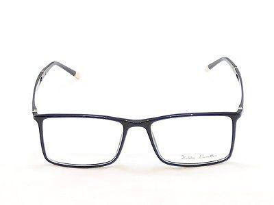 Zellini Lunettes Eyeglasses Frame Z2003 C3 Plastic Black Italy Hand Made 56-17 - Frame Bay