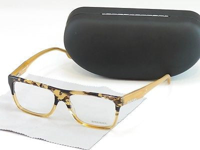 Diesel Eyeglasses Frame DL5002 050 Plastic Havana Amber Top Quality 54-16-145 - Frame Bay