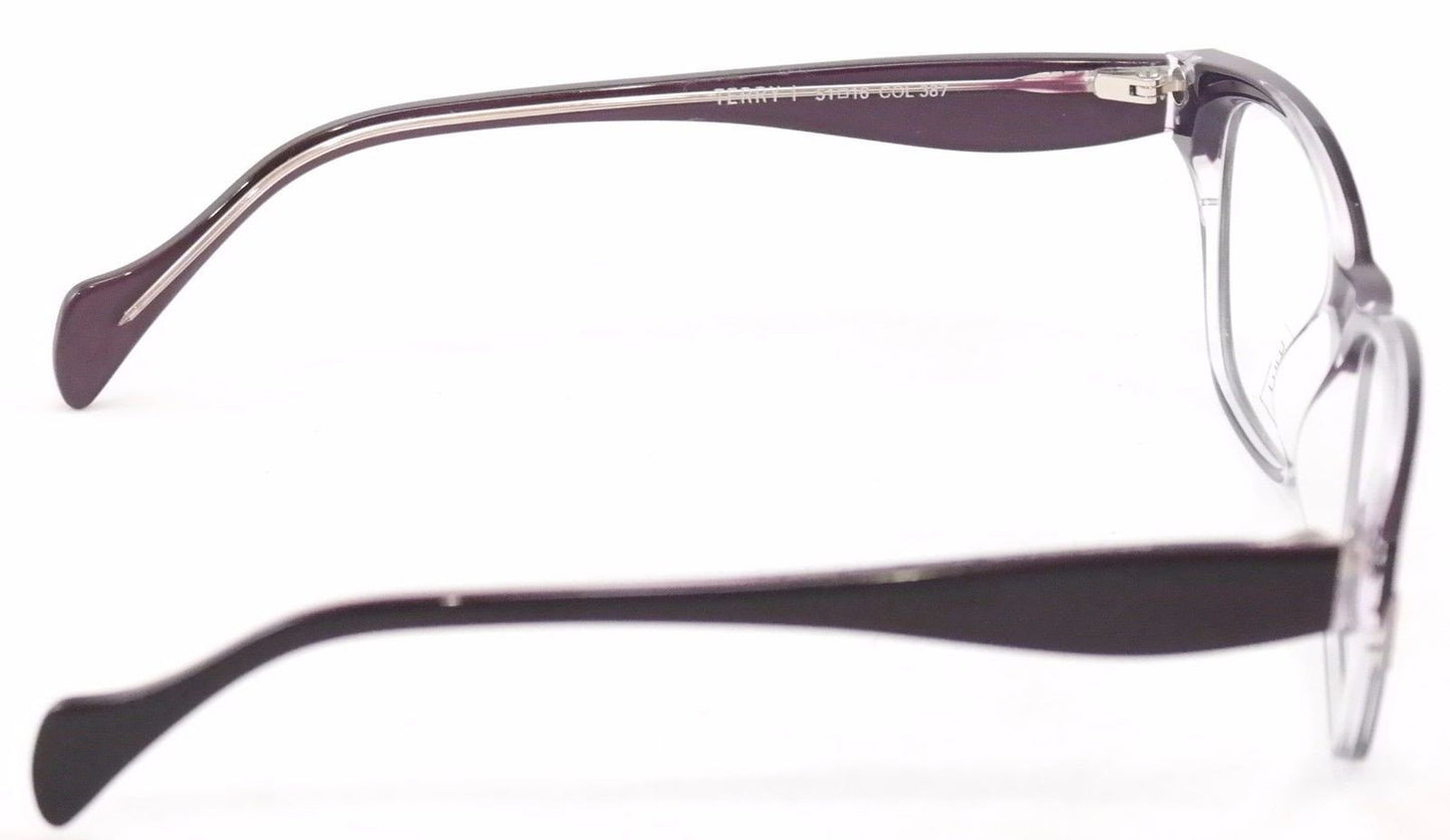 Face A Face Eyeglasses Frame Terry 1 387 Purple To Blue Plastic France Hand Made - Frame Bay