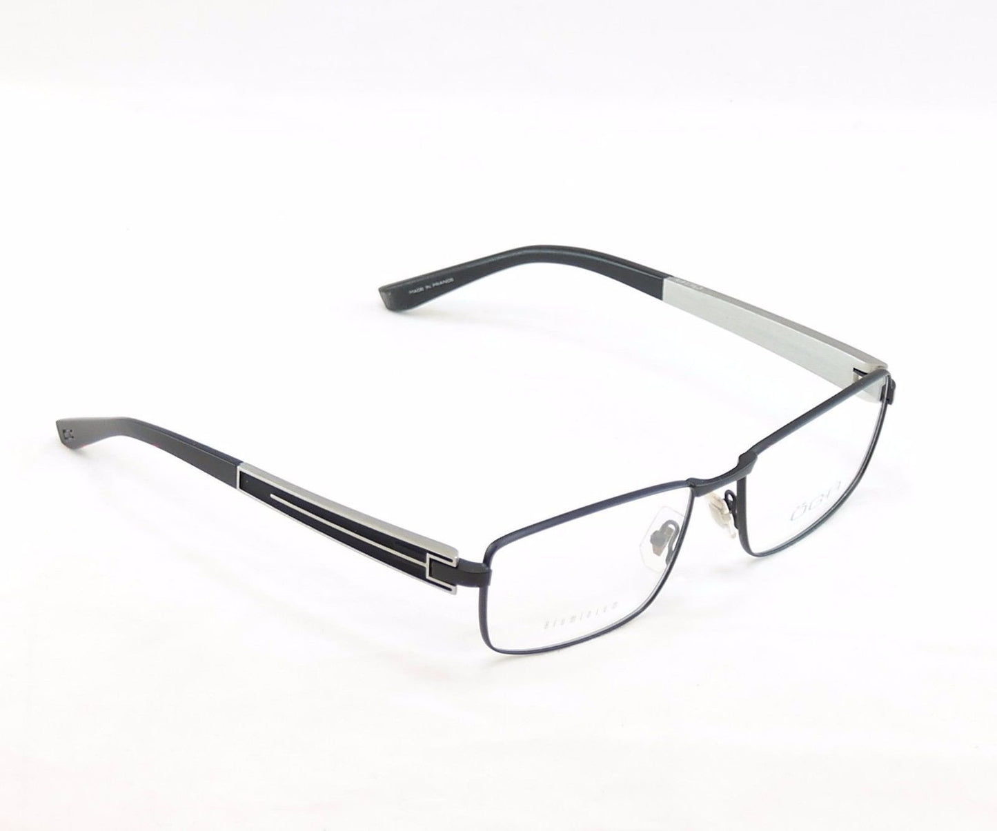 OGA Morel Eyeglasses Frame 74120 NN030 Matt Black Plastic Metal France 57-17-145 - Frame Bay