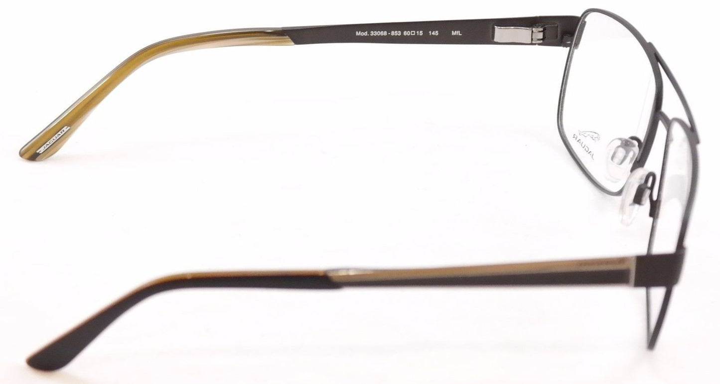 Jaguar Eyeglasses Frame 33068-853 Meta Black High Quality Germany 60-15-145 - Frame Bay