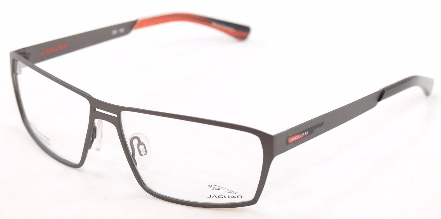Jaguar Eyeglasses Frame 33801-420 Gray Metal Performance Germany Made 58-14-135 - Frame Bay