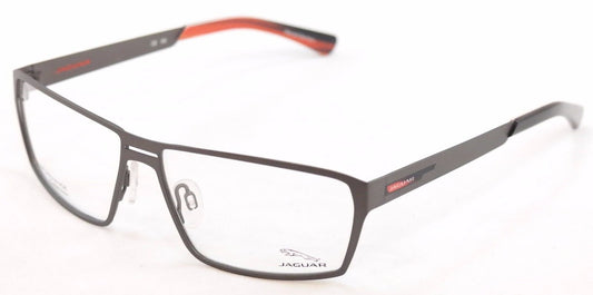 Jaguar Eyeglasses Frame 33801-420 Gray Metal Performance Germany Made 58-14-135 - Frame Bay