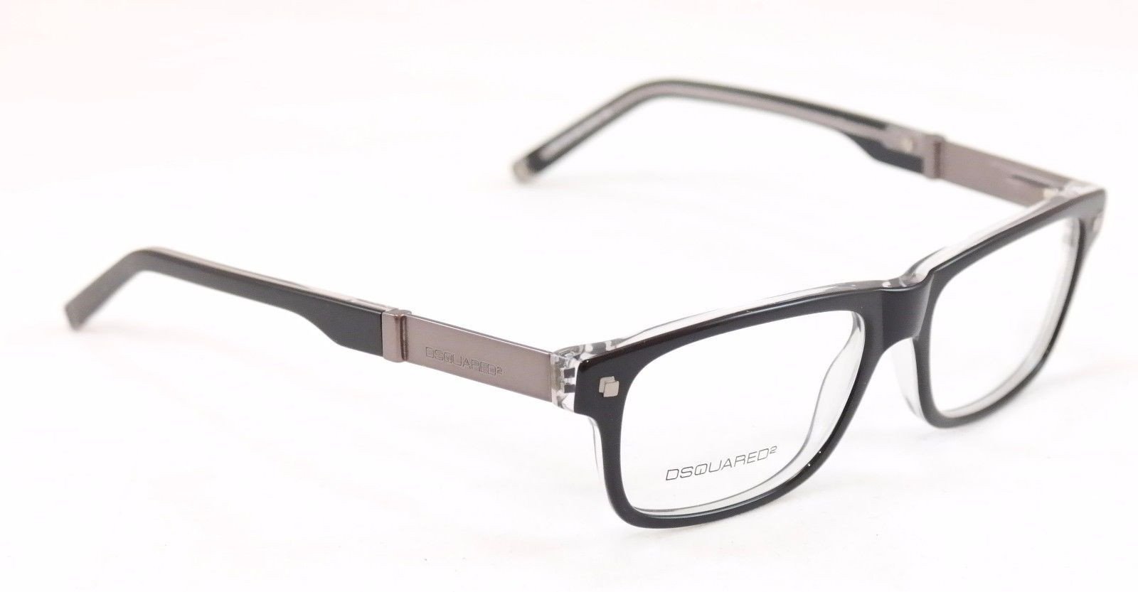 Dsquared2 Eyeglasses Frame DQ5103 003 Black Plastic Metal Italy Made 52-16-145 - Frame Bay