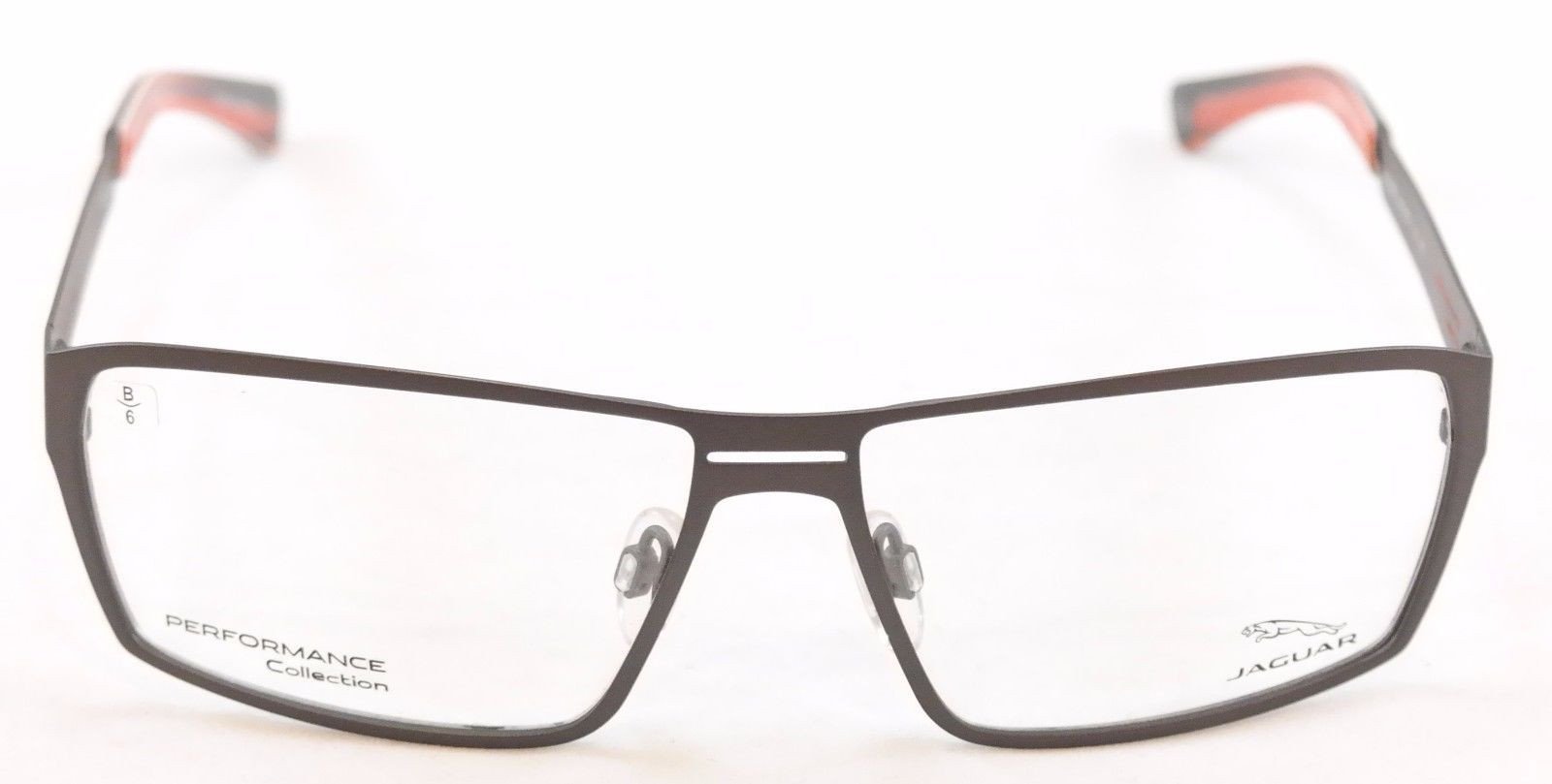 Jaguar Eyeglasses Frame 33801-420 Gray Metal Performance Germany Made 58-14-135 - Frame Bay
