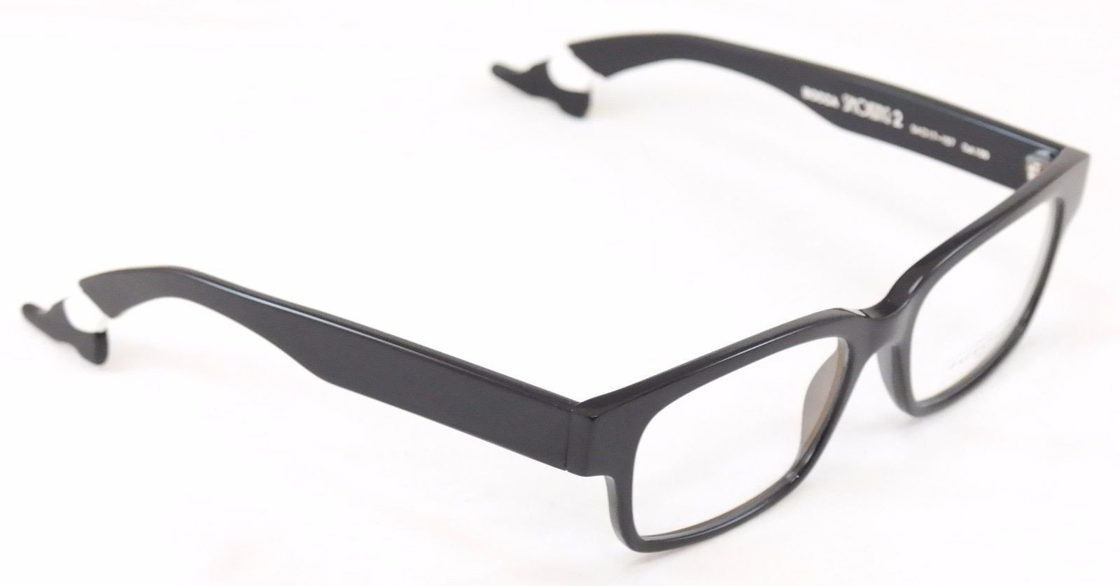 Face A Face Eyeglasses Frame Bocca Smoking 2 100 Black Plastic Italy Hand Made - Frame Bay