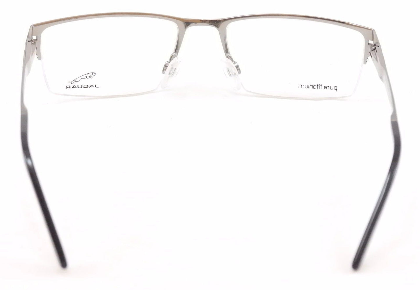 Jaguar Eyeglasses Frame 39504-647 Black Silver Metal Germany Made 54-18-140 - Frame Bay