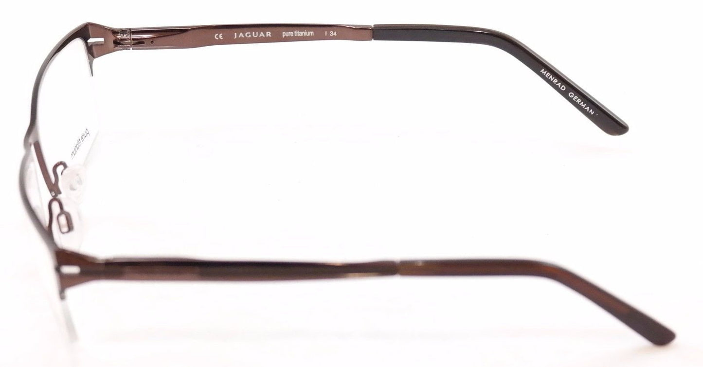 Jaguar Eyeglasses 39504-510 Brown Sand Metal Frame Germany Made 54-18-140 - Frame Bay