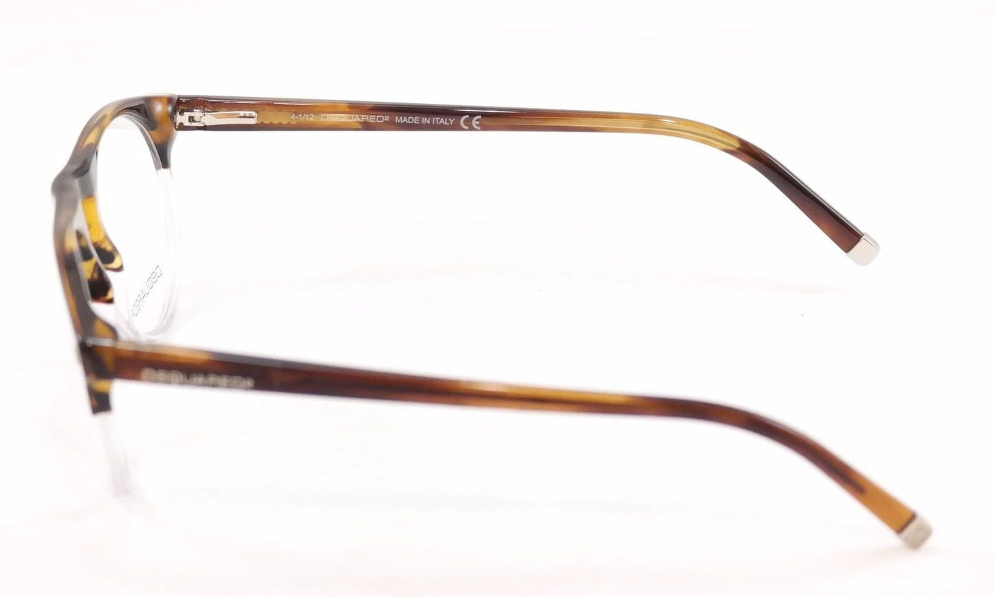 Dsquared2 Eyeglasses Frame DQ5074 056 Brown Havana White Plastic Italy 51-16-145 - Frame Bay