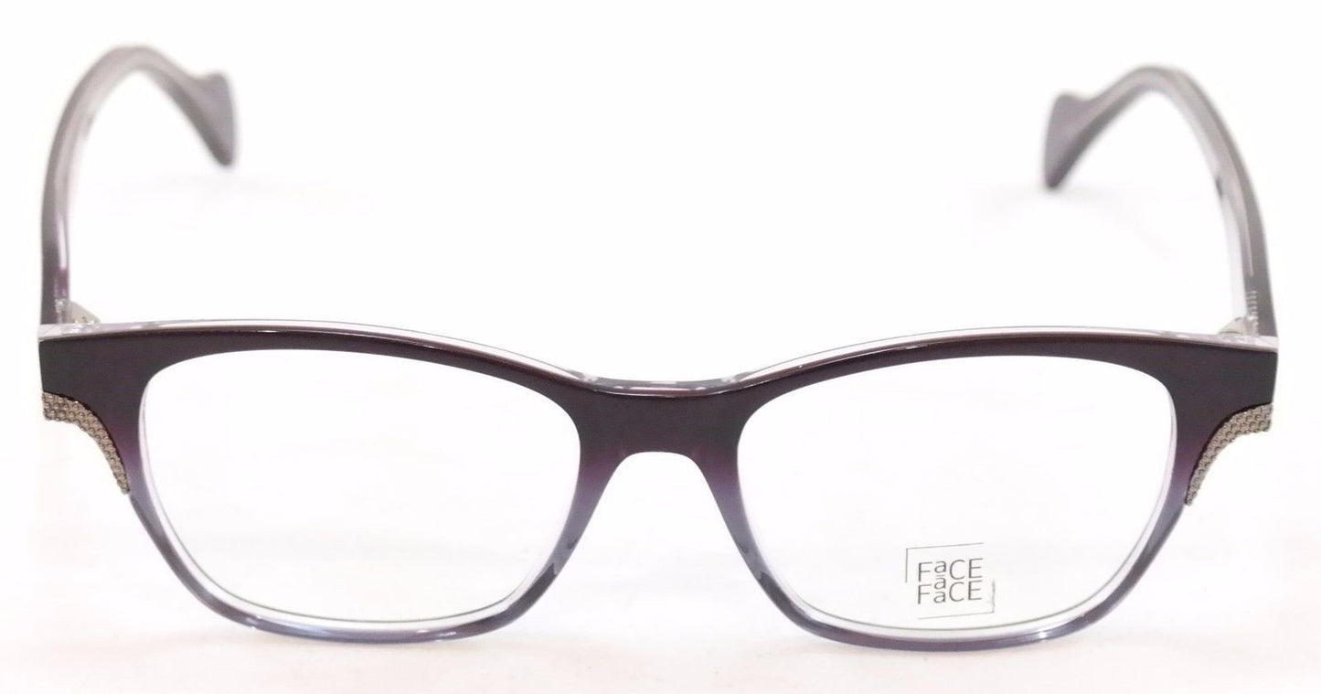 Face A Face Eyeglasses Frame Terry 1 387 Purple To Blue Plastic France Hand Made - Frame Bay
