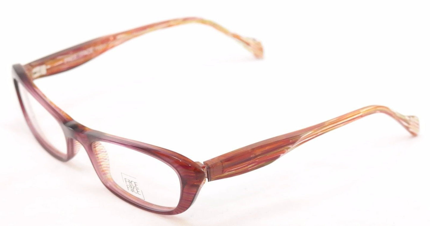 Face A Face Eyeglasses Frame Roxan 3 567 Purple Brown Plastic France Hand Made - Frame Bay