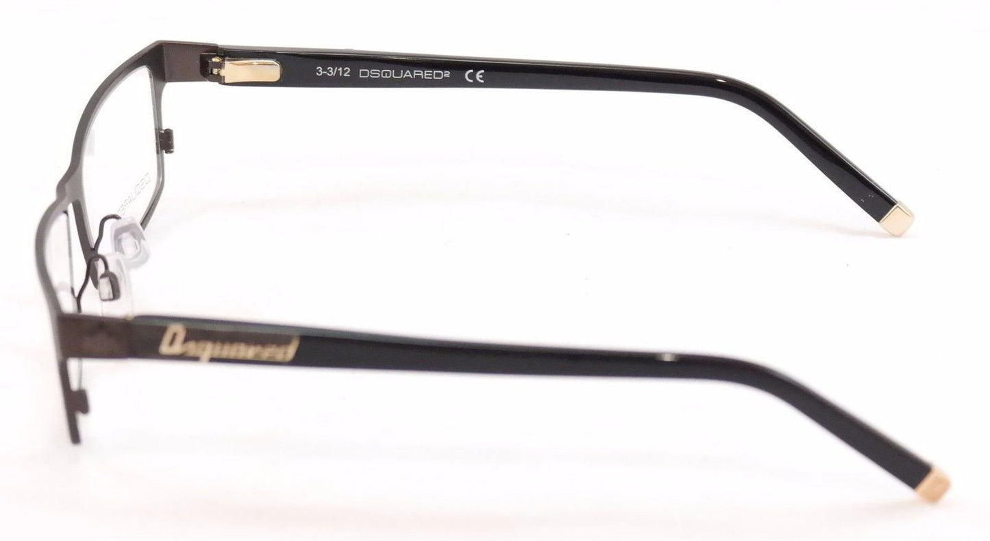 Dsquared2 Eyeglasses Frame DQ5070 049 High Quality Black Plastic Metal 54-16-140 - Frame Bay