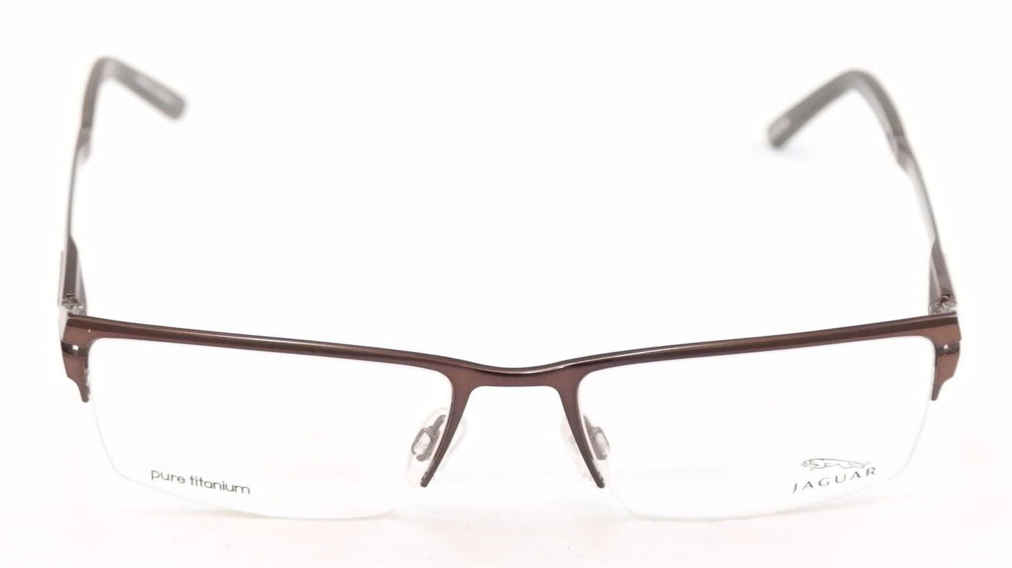Jaguar Eyeglasses 39504-510 Brown Sand Metal Frame Germany Made 54-18-140 - Frame Bay