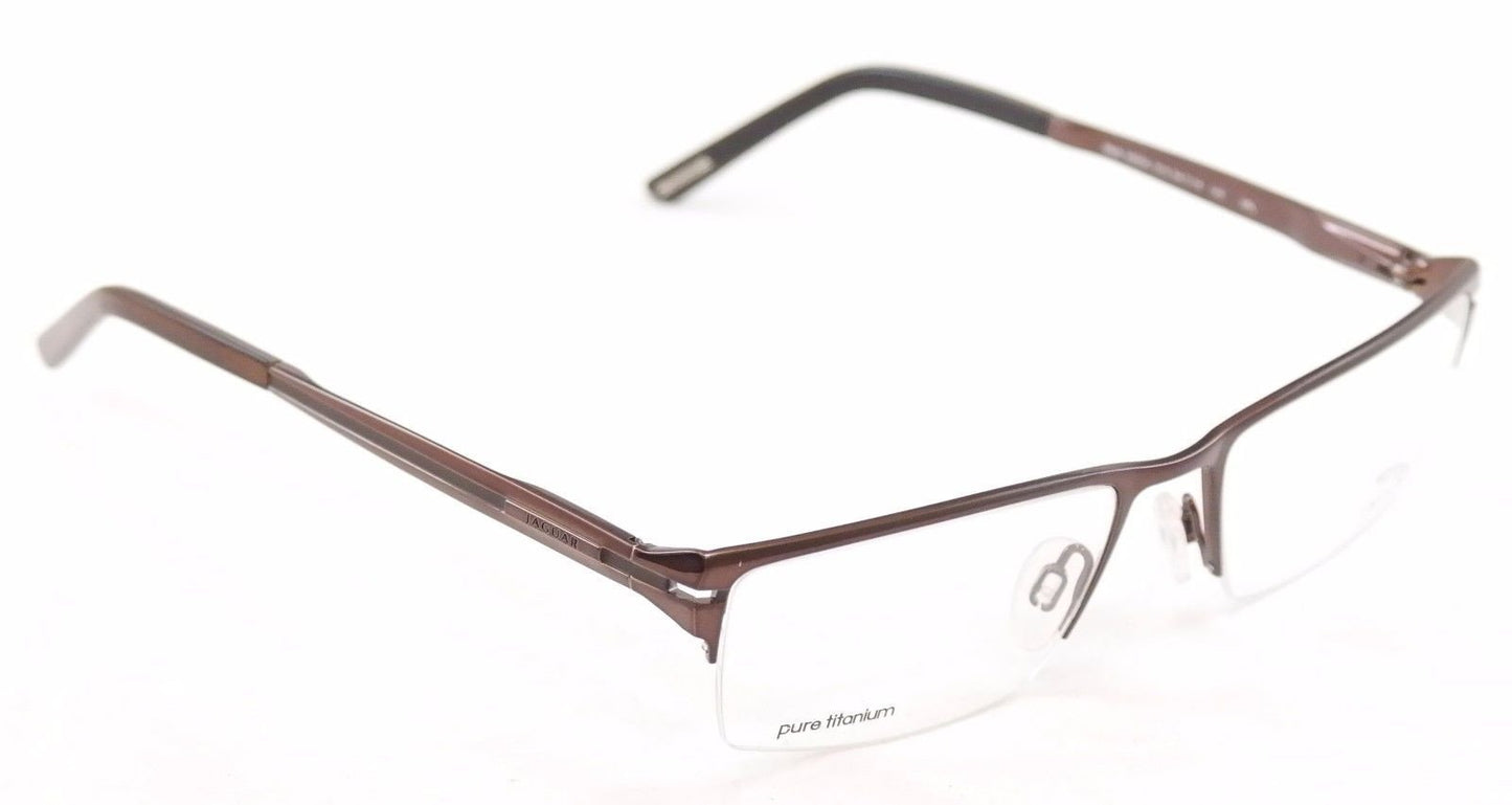 Jaguar Eyeglasses 39504-510 Brown Sand Metal Frame Germany Made 54-18-140 - Frame Bay