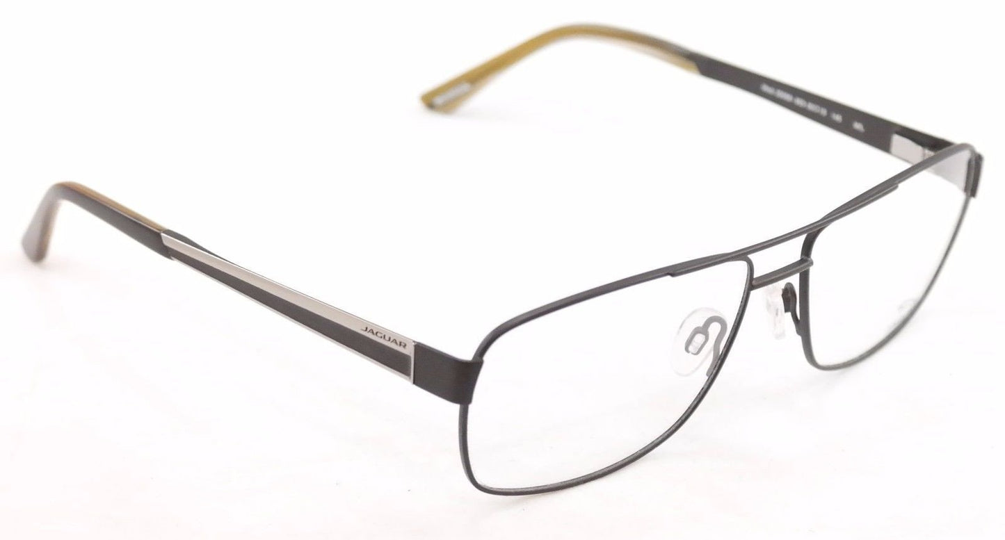 Jaguar Eyeglasses Frame 33068-853 Meta Black High Quality Germany 60-15-145 - Frame Bay