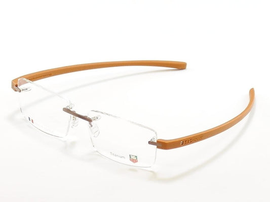 Tag Heuer Eyeglasses Frame Reflex 3 3941 Titanium Brown France Made 56-16-140 - Frame Bay