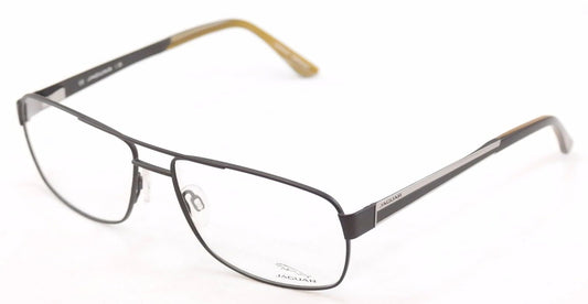 Jaguar Eyeglasses Frame 33068-853 Meta Black High Quality Germany 60-15-145 - Frame Bay