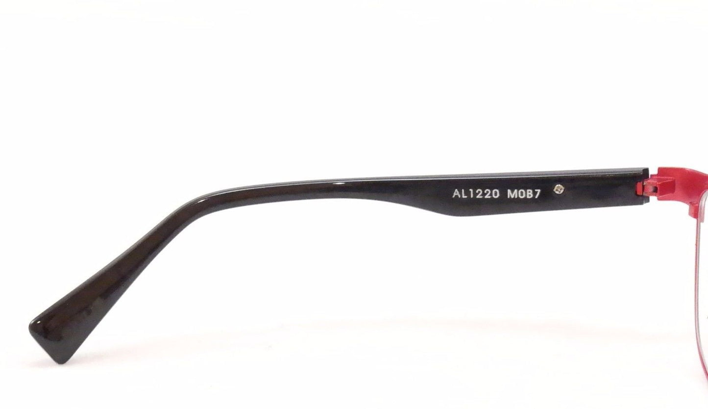 Alain Mikli Eyeglasses AL1220 MOB7 Red Black Metal Plastic France Made 55-17-135 - Frame Bay