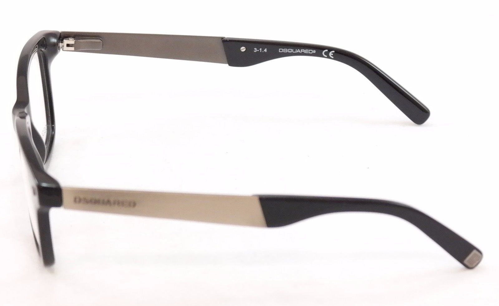 Dsquared2 Eyeglasses Frame DQ5130 001 Black Plastic Metal High Quality 49-18-145 - Frame Bay