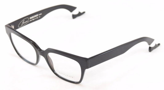 Face A Face Eyeglasses Frame Bocca Smoking 1 2002 Black Plastic Italy Hand Made - Frame Bay