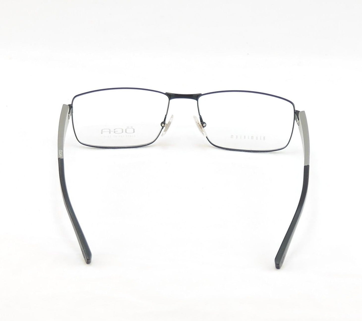 OGA Morel Eyeglasses Frame 74120 NN030 Matt Black Plastic Metal France 57-17-145 - Frame Bay