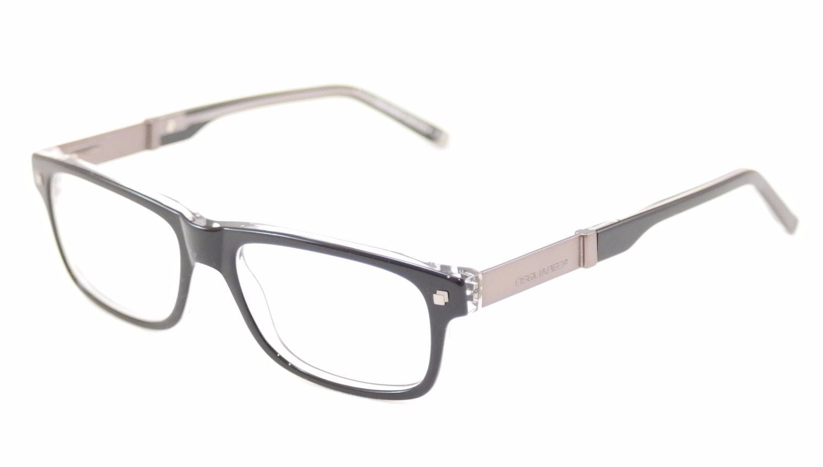 Dsquared2 Eyeglasses Frame DQ5103 003 Black Plastic Metal Italy Made 52-16-145 - Frame Bay