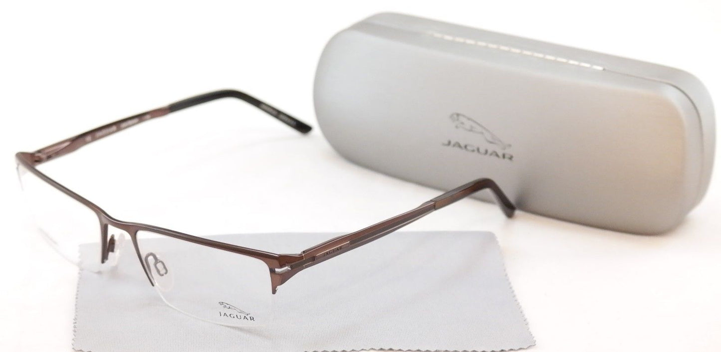 Jaguar Eyeglasses 39504-510 Brown Sand Metal Frame Germany Made 54-18-140 - Frame Bay