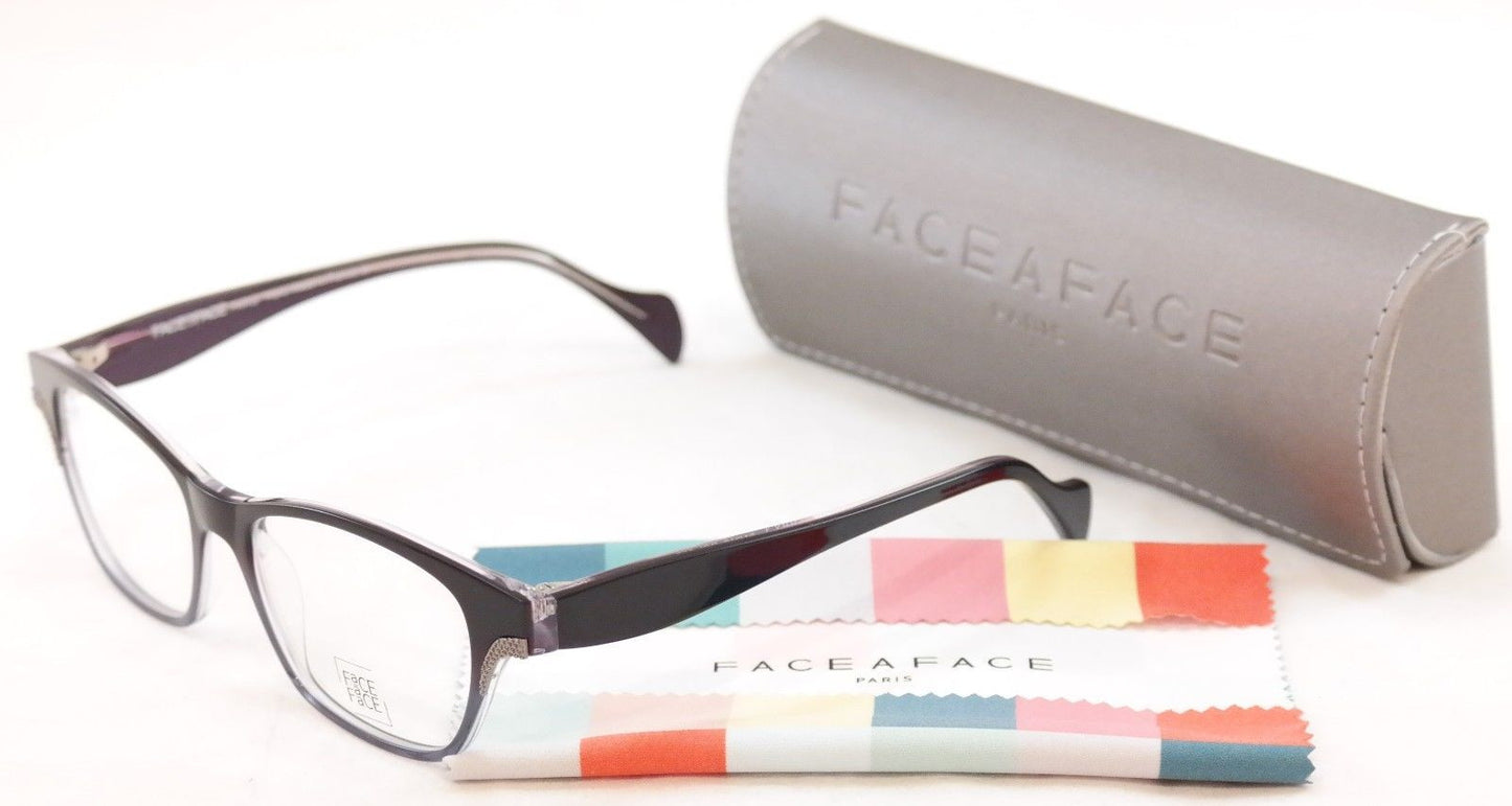 Face A Face Eyeglasses Frame Terry 1 387 Purple To Blue Plastic France Hand Made - Frame Bay