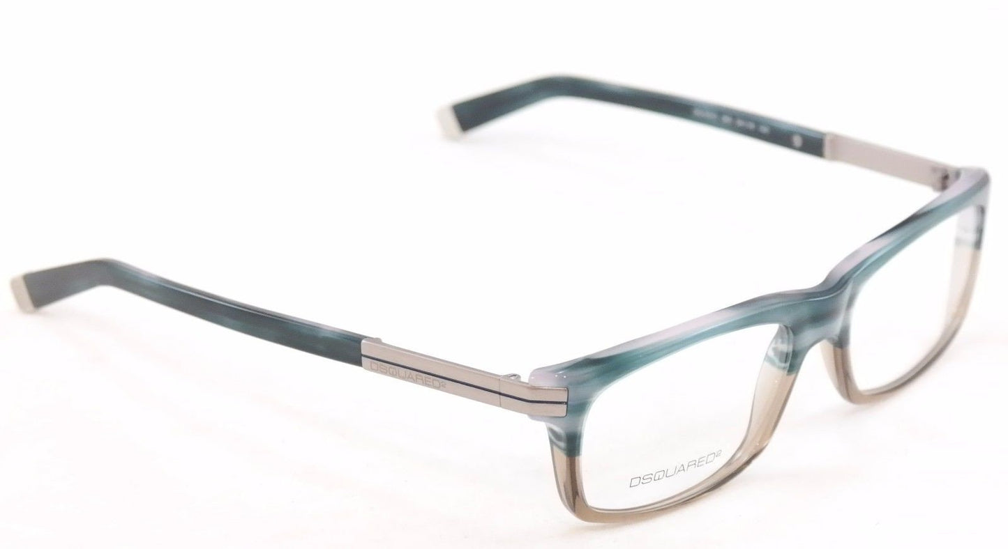 Dsquared2 Eyeglasses Frame DQ5010 065 Blue Marble Grey Plastic Italy 54-16-140 - Frame Bay
