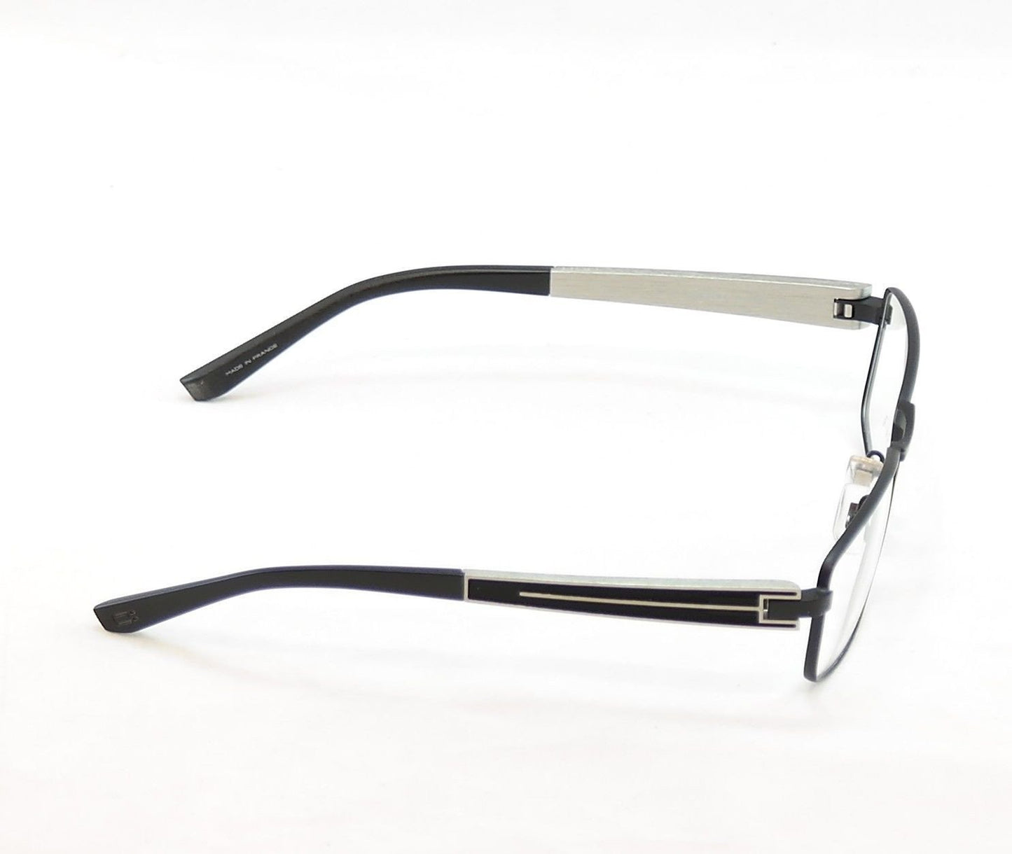 OGA Morel Eyeglasses Frame 74120 NN030 Matt Black Plastic Metal France 57-17-145 - Frame Bay