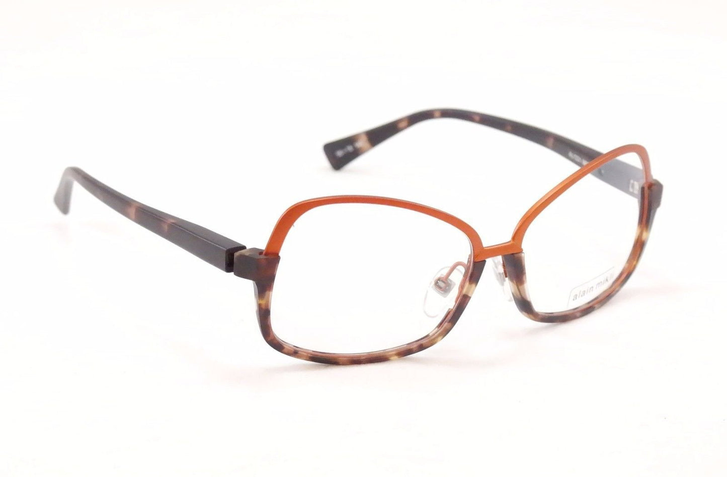 Alain Mikli Eyeglasses Japan AL1330 MOFD Copper Brown Metal Plastic 56-16-140 - Frame Bay