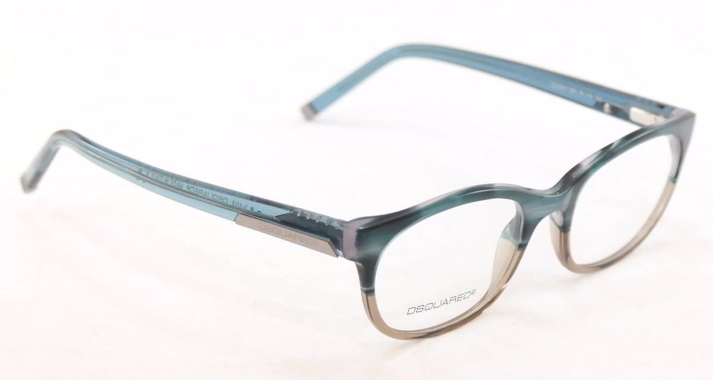 Dsquared2 Eyeglasses Frame DQ5041 065 Azure Transparent Plastic Italy 51-19-145 - Frame Bay
