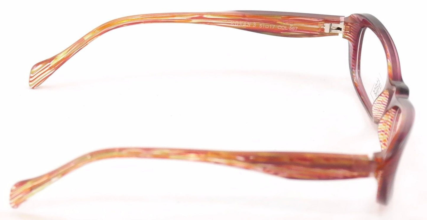 Face A Face Eyeglasses Frame Roxan 3 567 Purple Brown Plastic France Hand Made - Frame Bay