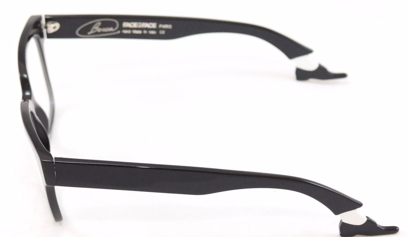 Face A Face Eyeglasses Frame Bocca Smoking 1 2002 Black Plastic Italy Hand Made - Frame Bay