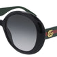 Gucci Sunglasses GG0712S Black Green Grey Gradient Acetate Italy Made