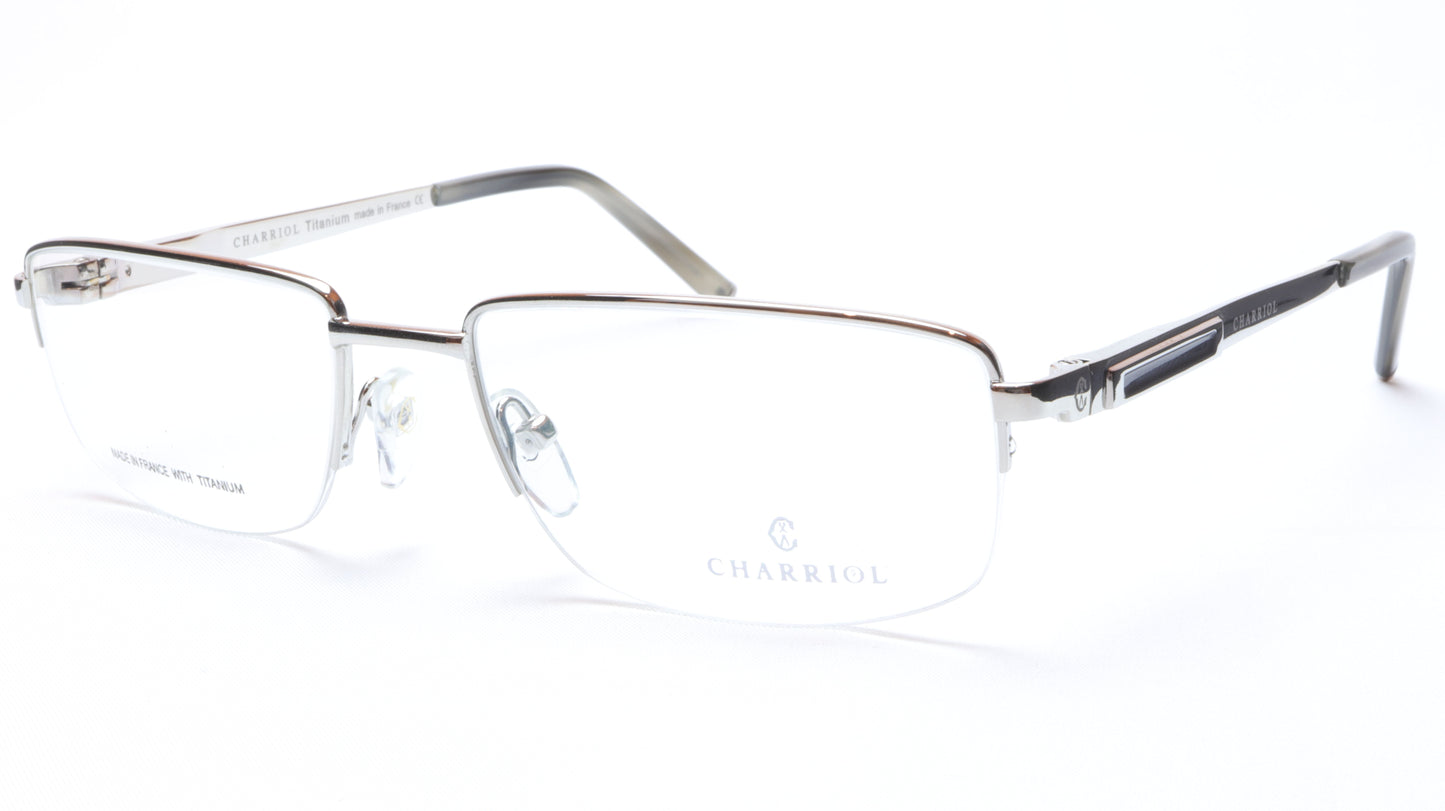Charriol Eyeglasses Frame PC7396 C3 Silver Titanium France Made 55-18-140 - Frame Bay