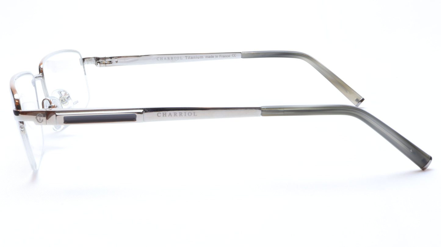 Charriol Eyeglasses Frame PC7396 C3 Silver Titanium France Made 55-18-140 - Frame Bay