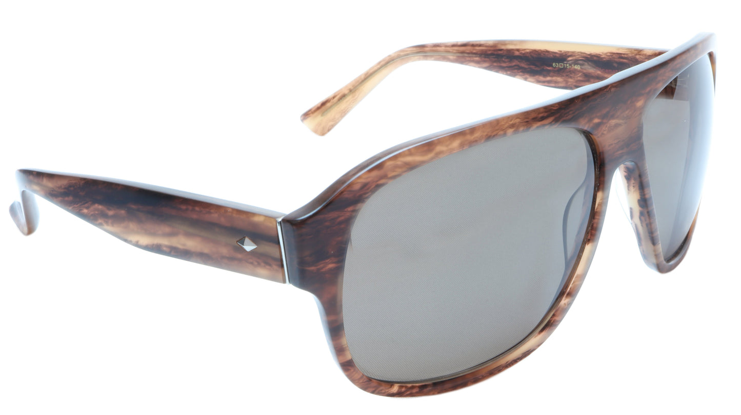 Sama Sunglasses Quentin Brown Tortoise Polarized Lenses Acetate Japan 63-15-140 - Frame Bay