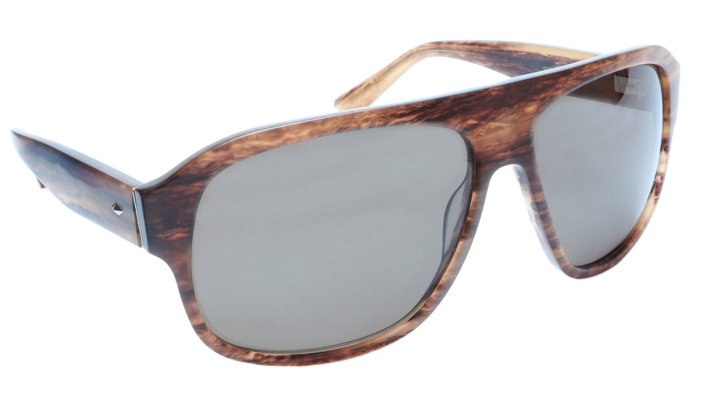 Sama Sunglasses Quentin Brown Tortoise Polarized Lenses Acetate Japan 63-15-140 - Frame Bay