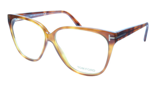 Tom Ford TF5302 053 Eyeglasses Frame Brown Tortoise Acetate Italy Made 57-11-140 - Frame Bay
