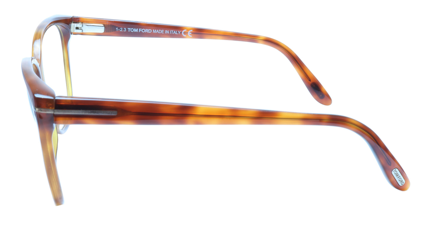 Tom Ford TF5302 053 Eyeglasses Frame Brown Tortoise Acetate Italy Made 57-11-140 - Frame Bay