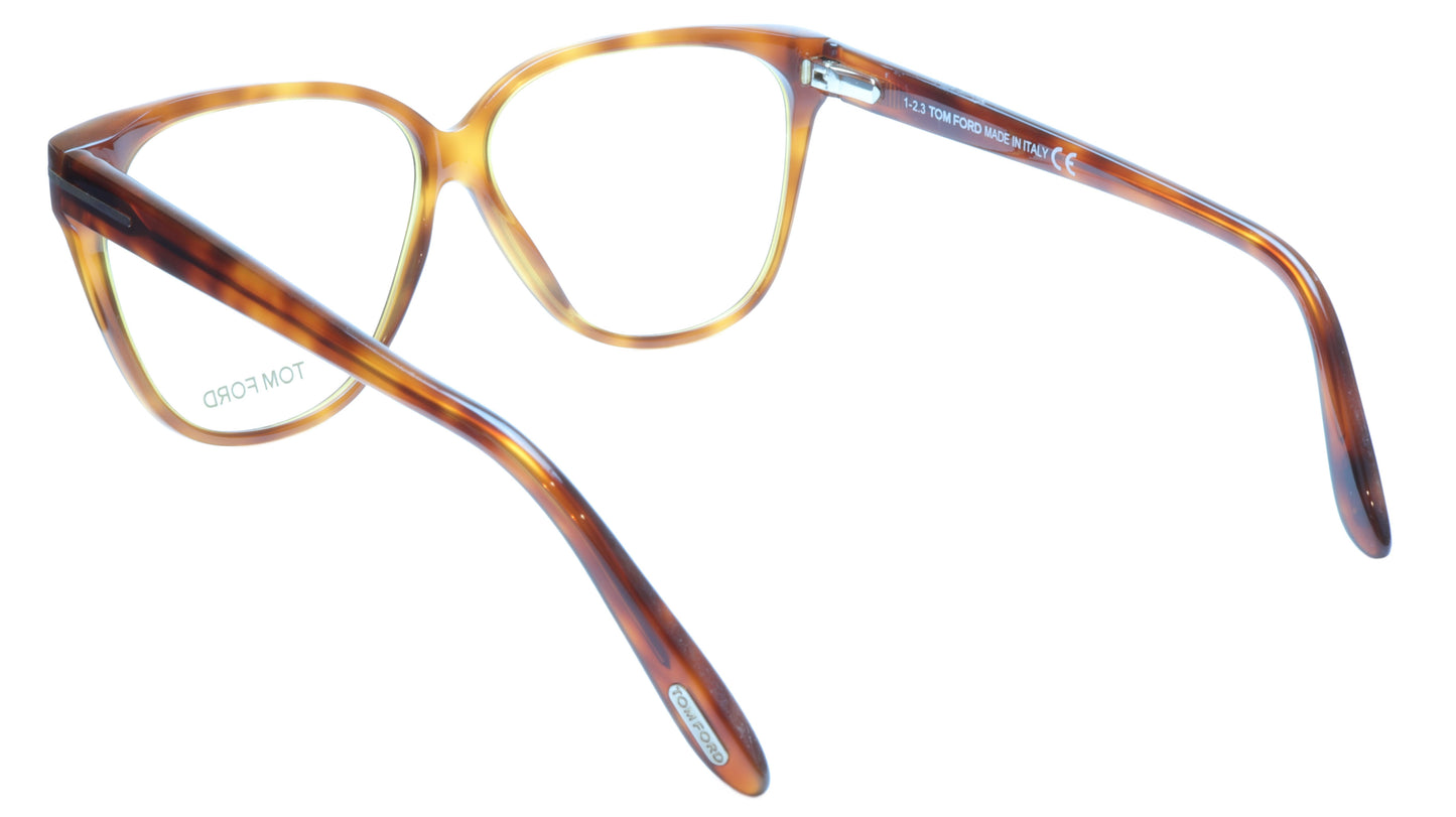 Tom Ford TF5302 053 Eyeglasses Frame Brown Tortoise Acetate Italy Made 57-11-140 - Frame Bay